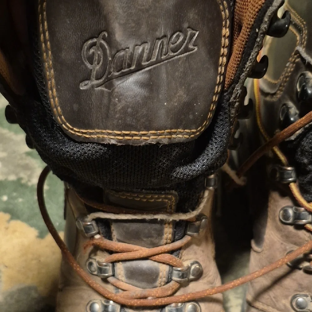 Danner Brown and Black Leather Hiking Boots